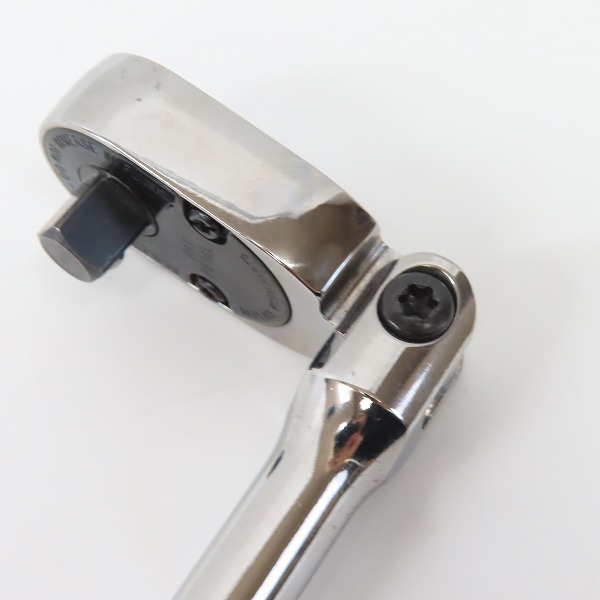 実際に弊社で買取させて頂いたSnap-on/スナップオン 3/8 インチインダストリアルフィニッシュ首振りロングハードグリップラチェット FHLFD80の画像 5枚目