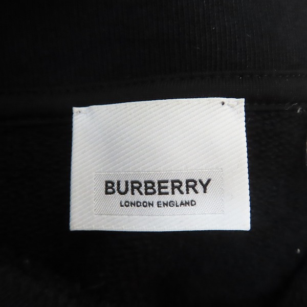 実際に弊社で買取させて頂いた 【JPタグ】BURBERRY/バーバリー スウェット エンブロイダリー ロゴ ビッグシルエット プルオーバーパーカー 8019990/Sの画像 2枚目