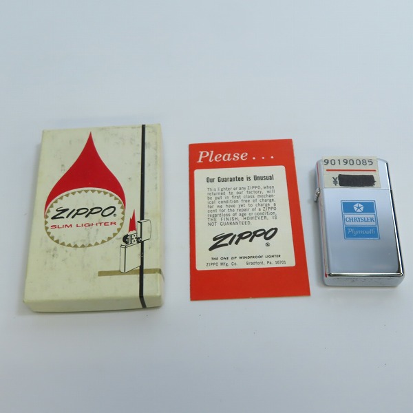 実際に弊社で買取させて頂いたZIPPO/ジッポー ヴィンテージ/ビンテージ CHRYSLER クライスラー スリム 74年製 の画像 7枚目