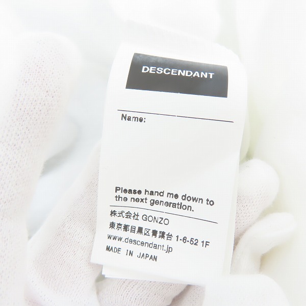 実際に弊社で買取させて頂いたDESCENDANT/ディセンダント ラグラン カットソー/2の画像 4枚目