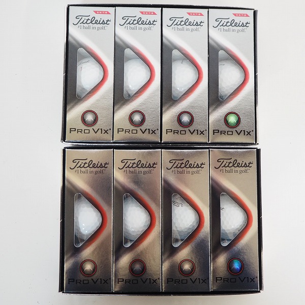 実際に弊社で買取させて頂いた【未使用】Titleist/タイトリスト PRO V1x ゴルフボール ホワイト 2ダース 