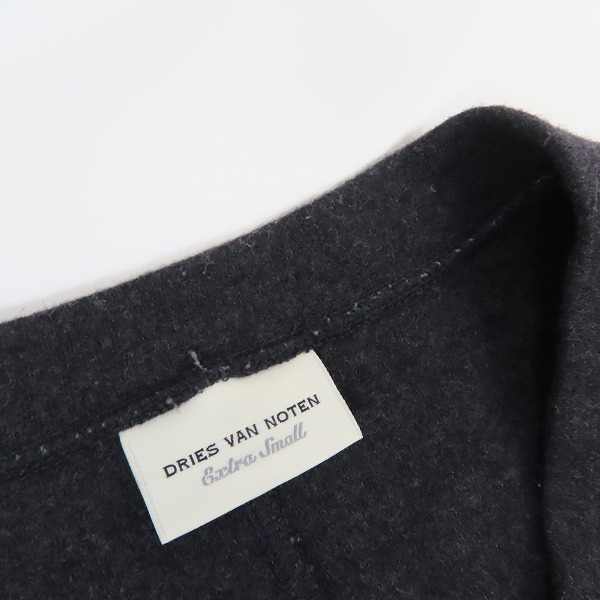 実際に弊社で買取させて頂いたDRIES VAN NOTEN/ドリスヴァンノッテン ウール半袖Vネックニット/XSの画像 5枚目