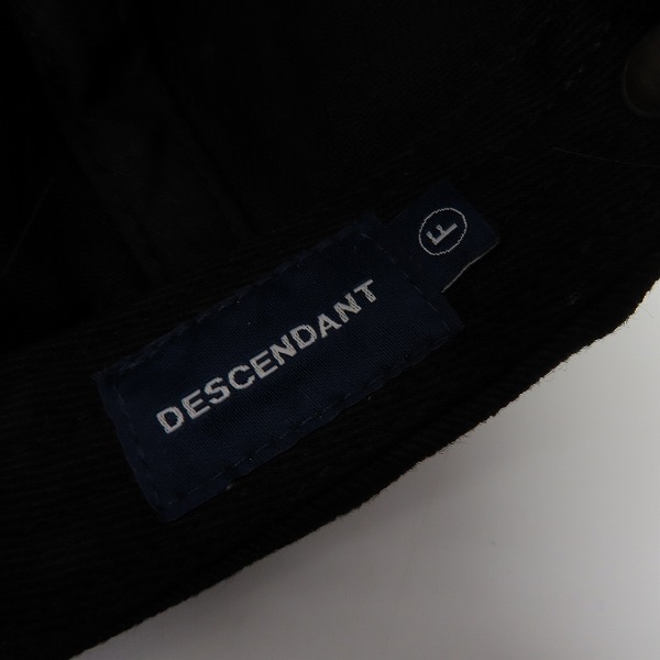 実際に弊社で買取させて頂いたDESCENDANT/ディセンダント ブラック/キャップ 帽子/Ｆの画像 5枚目