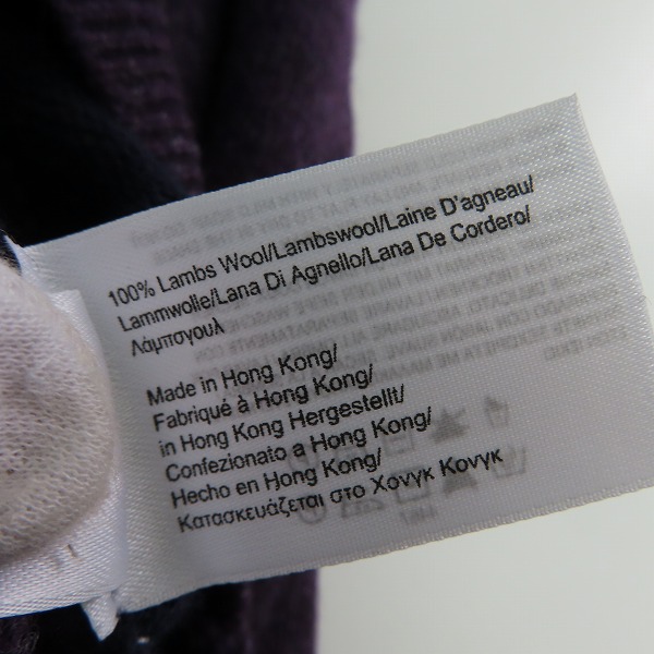 実際に弊社で買取させて頂いた【未使用】Brooks Brothers/ブルックスブラザーズ ウール Vネック アーガイルニット Lの画像 3枚目