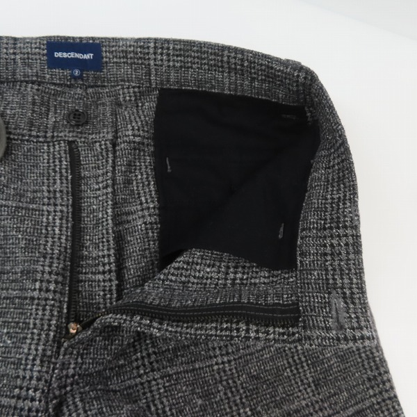 実際に弊社で買取させて頂いたDESCENDANT/ディセンダント クジラロゴ チェック イージーパンツ/スラックス/2の画像 5枚目