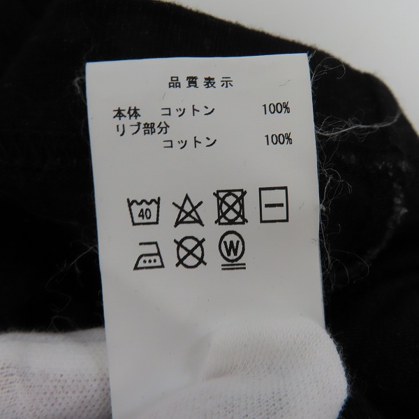 実際に弊社で買取させて頂いたDESCENDANT/ディセンダント クジラロゴ 半袖 Tシャツ カットソー ブラック/2の画像 3枚目