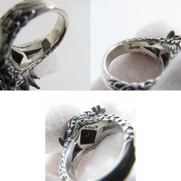 実際に弊社で買取させて頂いたBloody Mary/ブラッディマリー 2012 Christmas限定 ディヴァインリング w/スモーキークォーツ/ダイヤ 13号の画像 6枚目