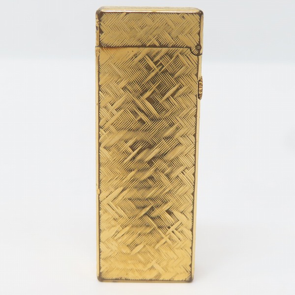 実際に弊社で買取させて頂いたdunhill/ダンヒル サイドローラー ガスライター ゴールドの画像 1枚目