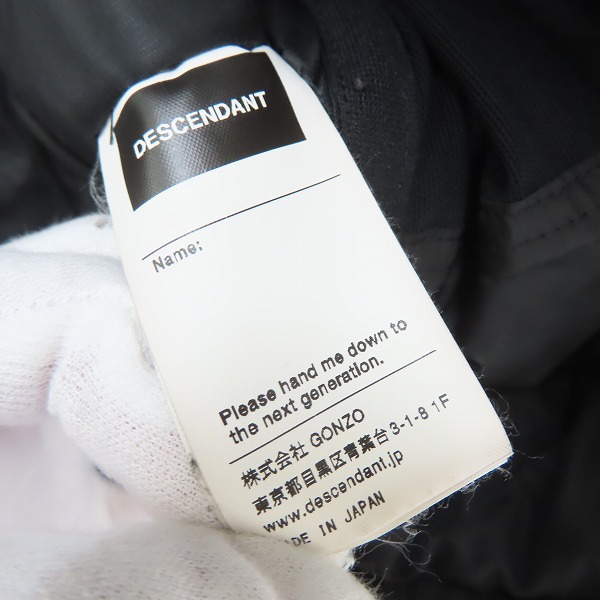 実際に弊社で買取させて頂いたDESCENDANT/ディセンダント 19AW ARCTIC PRIMALOFT JACKET プリマロフトジャケット/2の画像 3枚目