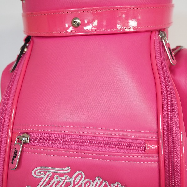 実際に弊社で買取させて頂いたTitleist/タイトリスト レディース ゴルフ 5分割キャディバッグ ピンクの画像 6枚目