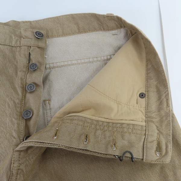 実際に弊社で買取させて頂いたMaison Martin Margiela/メゾンマルタンマルジェラ10 12AW ワイドバギーパンツ S30LA0055/46の画像 5枚目