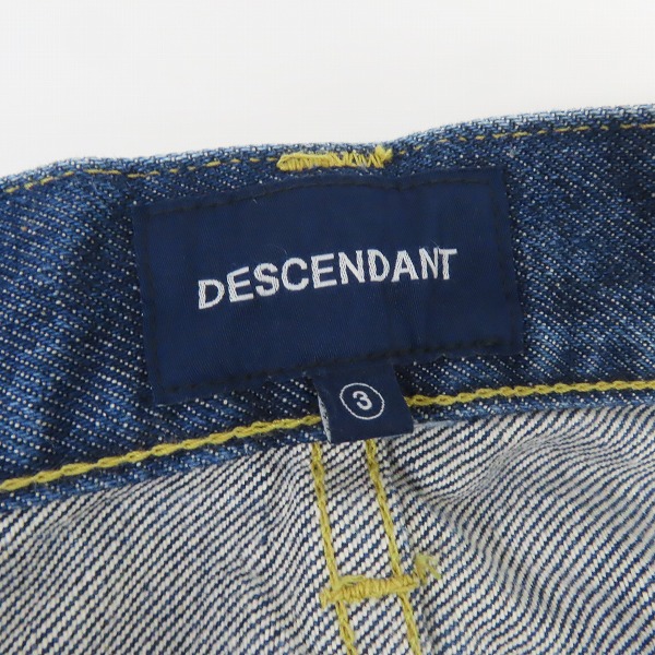 実際に弊社で買取させて頂いたESCENDANT/ディセンダント horizonロゴ ワイドテーパードデニムパンツ/3の画像 3枚目