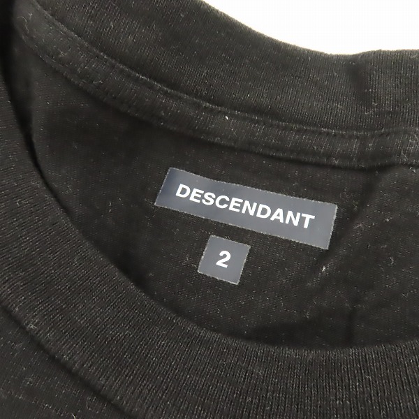 実際に弊社で買取させて頂いたDESCENDANT/ディセンダント クジラロゴ 半袖 Tシャツ カットソー ブラック/2の画像 2枚目