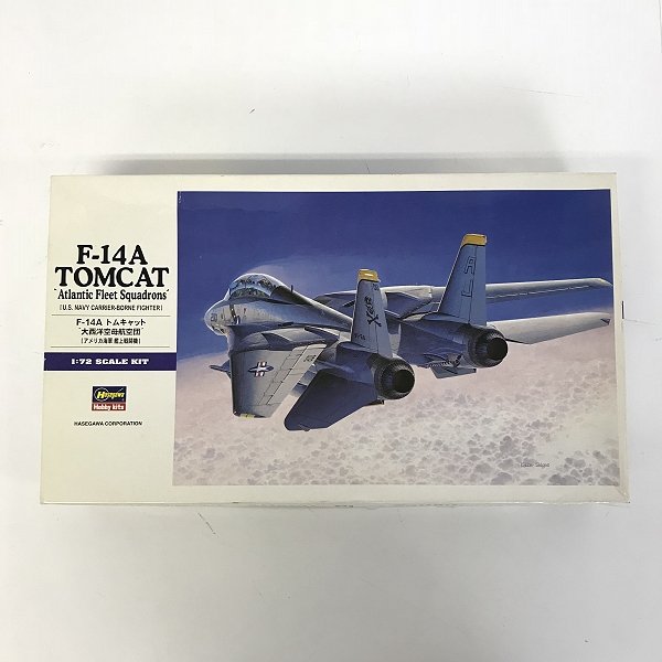 実際に弊社で買取させて頂いた【未組立】ハセガワ 1/72 アメリカ海軍艦上戦闘機 F-14A トムキャット 大西洋空母航空団 プラモデル