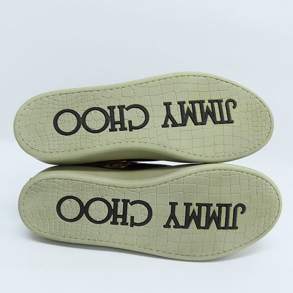 実際に弊社で買取させて頂いたJIMMY CHOO/ジミーチュウ レオパード柄 ハイカットスニーカー 43の画像 2枚目