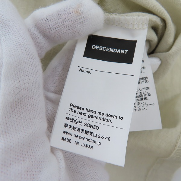 実際に弊社で買取させて頂いたDESCENDANT/ディセンダント プリント カットソー ロンT/2の画像 4枚目