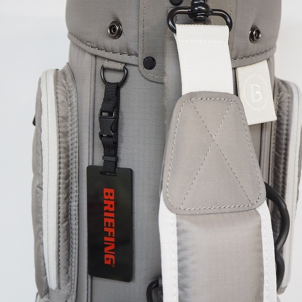 実際に弊社で買取させて頂いたBRIEFING/ブリーフィング CR-6 ゴルフ 8.5型 5分割キャディバッグ ライトグレーの画像 4枚目
