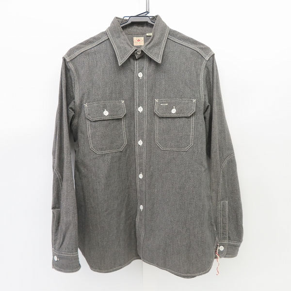 実際に弊社で買取させて頂いたSUGARCANE/シュガーケーン COTTON COVERT L/S SHIRT/ワークシャツ SC25512/M