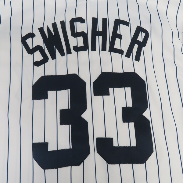実際に弊社で買取させて頂いたMajestic/マジェスティック ニューヨークヤンキース #33 ニック・スウィッシャー ユニフォーム /XLの画像 7枚目