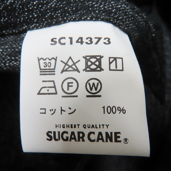 実際に弊社で買取させて頂いた【未使用】SUGAR CANE/シュガーケーン 9oz.BLACK COVERT WORK COAT ブラックコバート SC14373/42の画像 3枚目