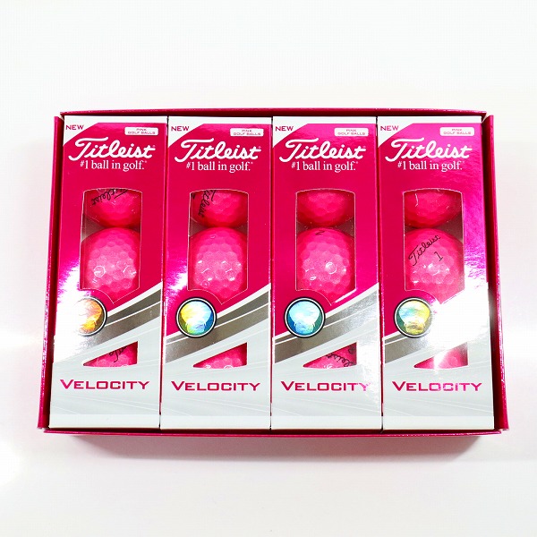 実際に弊社で買取させて頂いた【未使用】Titleist/タイトリスト VELOCITY ベロシティ ピンク ゴルフボール 1ダース