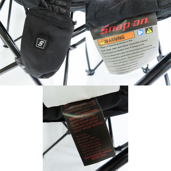 実際に弊社で買取させて頂いたSnap-on/スナップオン Heated Folding Chair ヒーテッドチェア 限定品 SSX19P100【動作未確認】の画像 3枚目