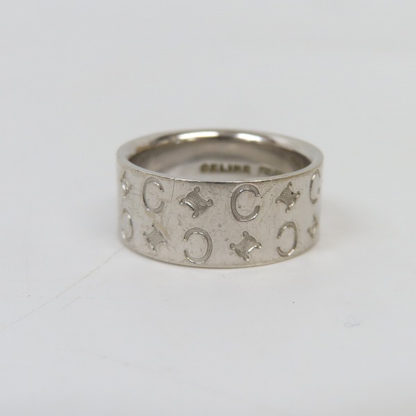 実際に弊社で買取させて頂いたCELINE/セリーヌ ロゴ リング/指輪 18号の画像 1枚目