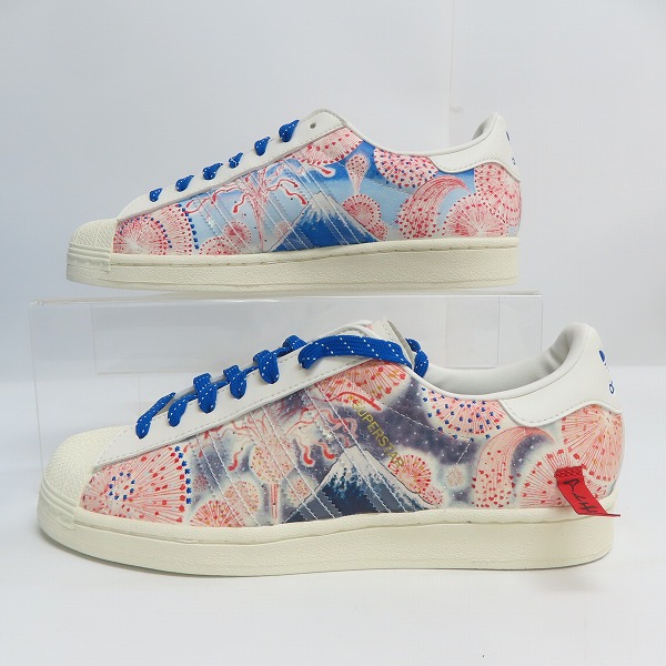 実際に弊社で買取させて頂いたadidas×atmos/アディダス×アトモス SUPERSTAR Mt FUJI/スーパースター 富士山 GX7791/27.5の画像 3枚目