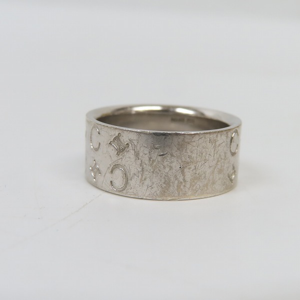 実際に弊社で買取させて頂いたCELINE/セリーヌ ロゴ リング/指輪 18号の画像 3枚目