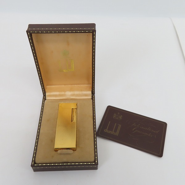 実際に弊社で買取させて頂いたdunhill/ダンヒル ガスライター サイドローラー ゴールド の画像 5枚目