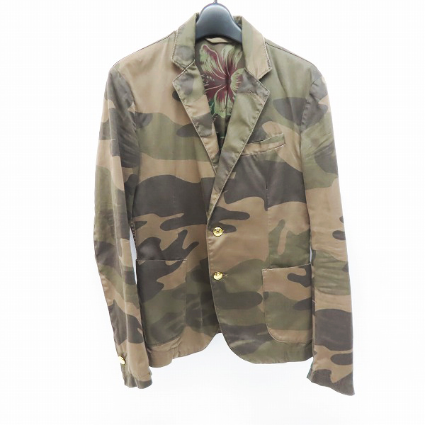 実際に弊社で買取させて頂いたHYDROGEN/ハイドロゲン カモ柄/迷彩 2B テーラードジャケット/XS
