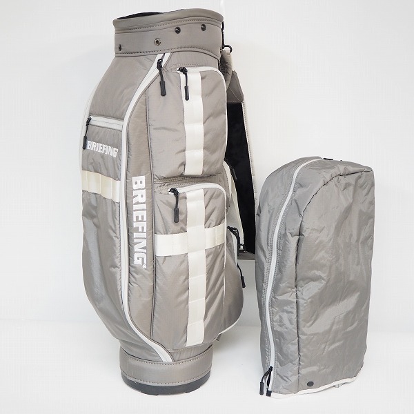 実際に弊社で買取させて頂いたBRIEFING/ブリーフィング CR-6 ゴルフ 8.5型 5分割キャディバッグ ライトグレーの画像 1枚目