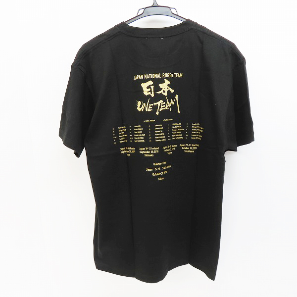 実際に弊社で買取させて頂いた【未使用】CANTERBURY/カンタベリー 2019RWCメモリアルTシャツ ONE TEAM TEE ワンチームTシャツ ブラック/VWT39455/L