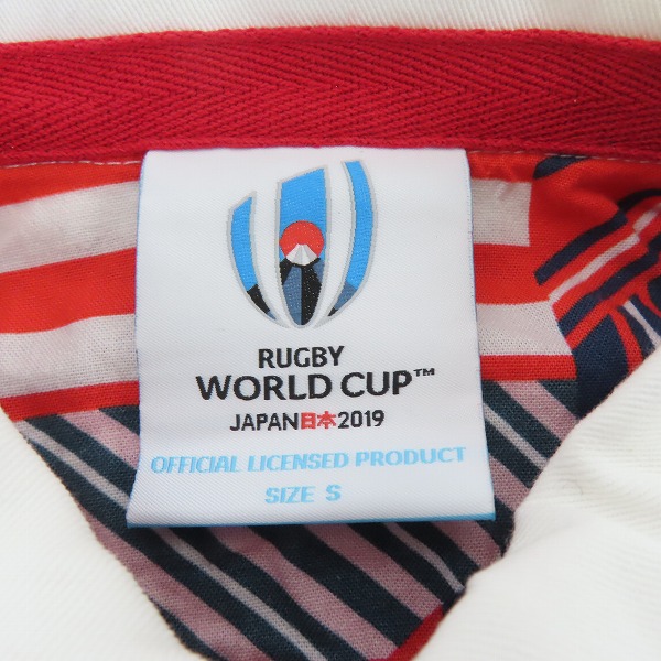 実際に弊社で買取させて頂いたCANTERBURY/カンタベリー ラグビーW杯 2019 日本代表 ラガーシャツ VWD39109/Sの画像 2枚目