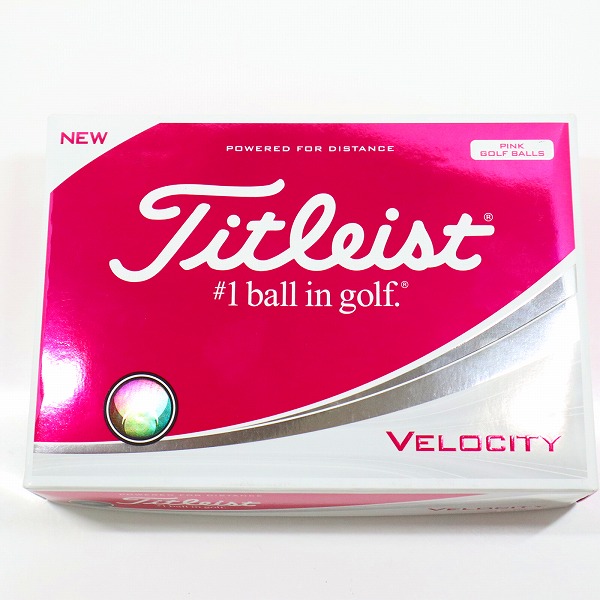 実際に弊社で買取させて頂いた【未使用】Titleist/タイトリスト VELOCITY ベロシティ ピンク ゴルフボール 1ダースの画像 2枚目
