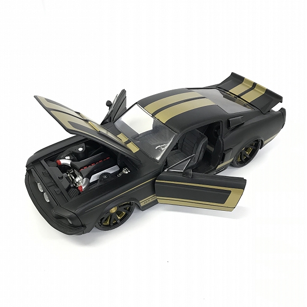 実際に弊社で買取させて頂いた【箱無し】Jada/SHELBY COLLECTIBLES 1/18 マスタング SHELBY/シェルビー GT500 KR ミニカー 2点セットの画像 7枚目