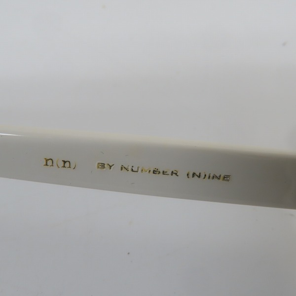 実際に弊社で買取させて頂いたNUMBER (N)INE/ナンバーナイン ONE/ワン サングラス/アイウェア ホワイトの画像 7枚目