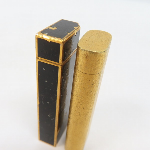 実際に弊社で買取させて頂いたCartier/カルティエ ゴールド ブラック ガスライター 2点セットの画像 3枚目