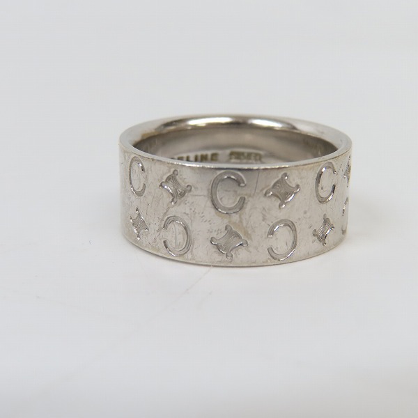 実際に弊社で買取させて頂いたCELINE/セリーヌ ロゴ リング/指輪 18号の画像 4枚目