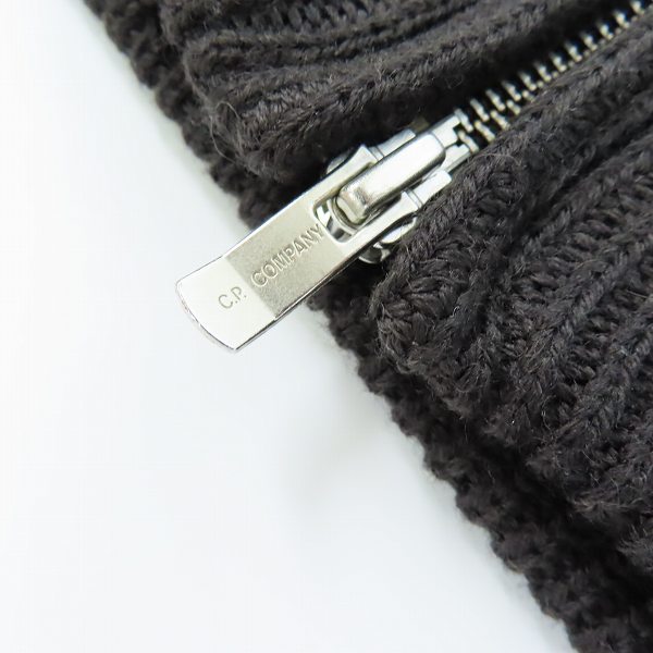 実際に弊社で買取させて頂いたC.P.COMPANY/シーピーカンパニー 牛革 レザー切替 ジップアップジャケット/2の画像 5枚目