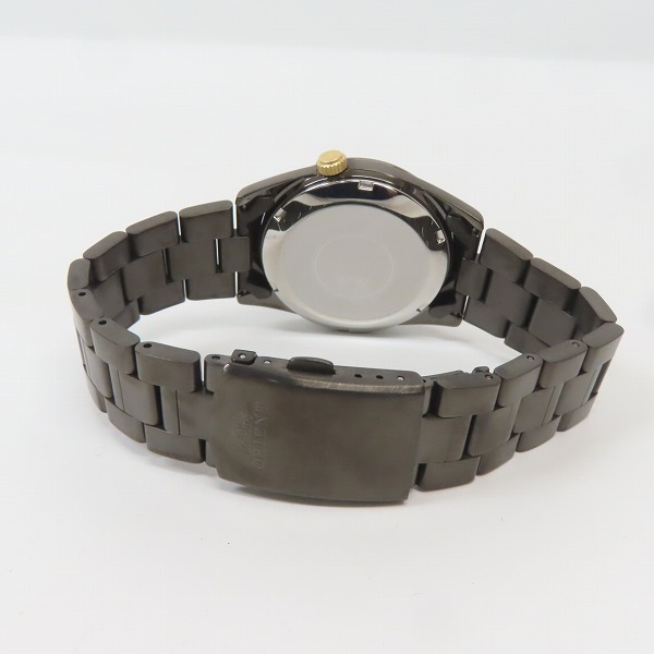 実際に弊社で買取させて頂いたORIENT/オリエント デイデイト 自動巻き ブラック文字盤 ET07-E1-Cの画像 2枚目