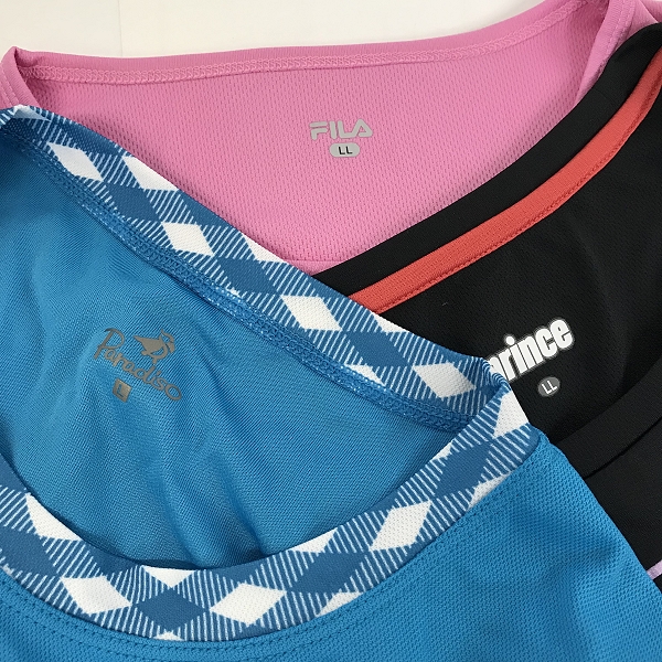 実際に弊社で買取させて頂いた【おまとめ品】Paradiso/パラディーゾ Prince/プリンス FILA/フィラ 他 レディース ゴルフウェア/半袖Tシャツの画像 1枚目