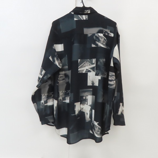 実際に弊社で買取させて頂いたHARE/ハレ フォトコラージュ 長袖シャツ ブラック  HA020036TO /Sの画像 1枚目