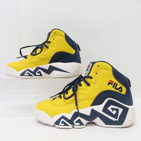 実際に弊社で買取させて頂いたFILA/フィラ ナイトウォーク ハイカットスニーカー 1BM00048-725/US7の画像 3枚目