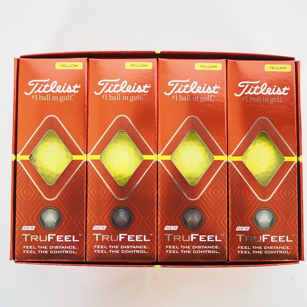 実際に弊社で買取させて頂いた【未使用】Titleist/タイトリスト TRUFEEL YELLOW ゴルフボール イエロー 1ダース 