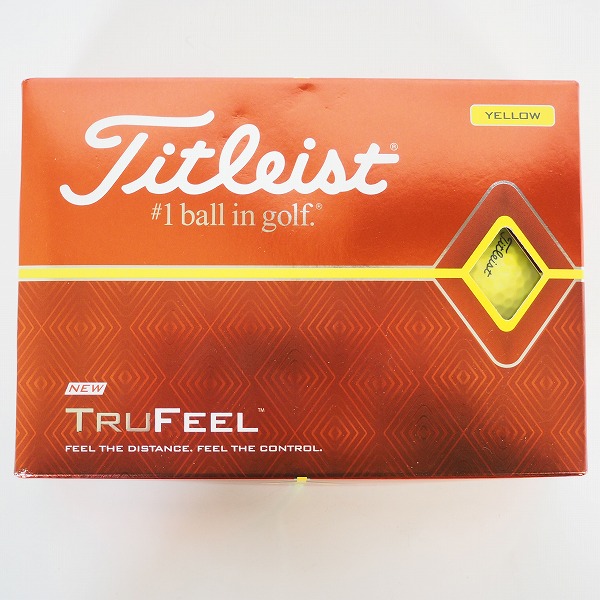 実際に弊社で買取させて頂いた【未使用】Titleist/タイトリスト TRUFEEL YELLOW ゴルフボール イエロー 1ダース の画像 2枚目