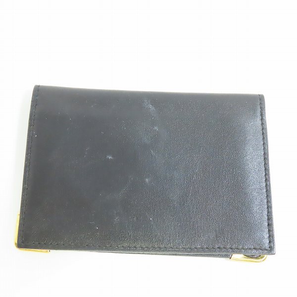 実際に弊社で買取させて頂いたCELINE/セリーヌ 馬車エンブレム レザーカードケース/名刺入れの画像 1枚目