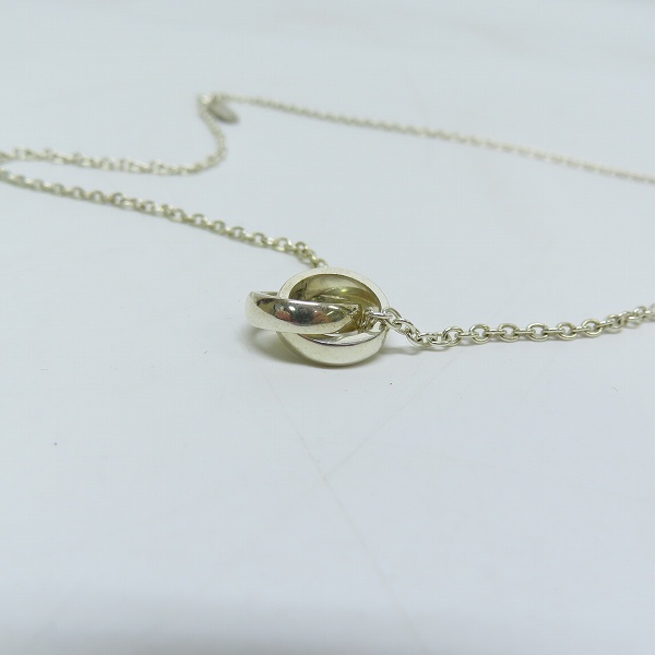 実際に弊社で買取させて頂いたPaul Smith/ポールスミス ダブルリングネックレスの画像 2枚目