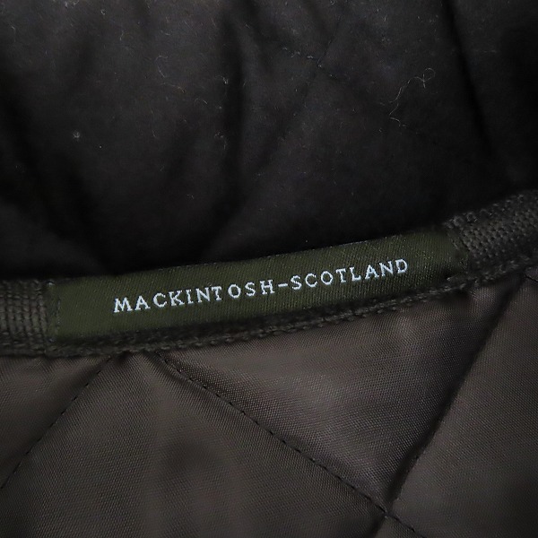 実際に弊社で買取させて頂いたMacintosh/マッキントッシュ ウール キルティングコート/36の画像 3枚目