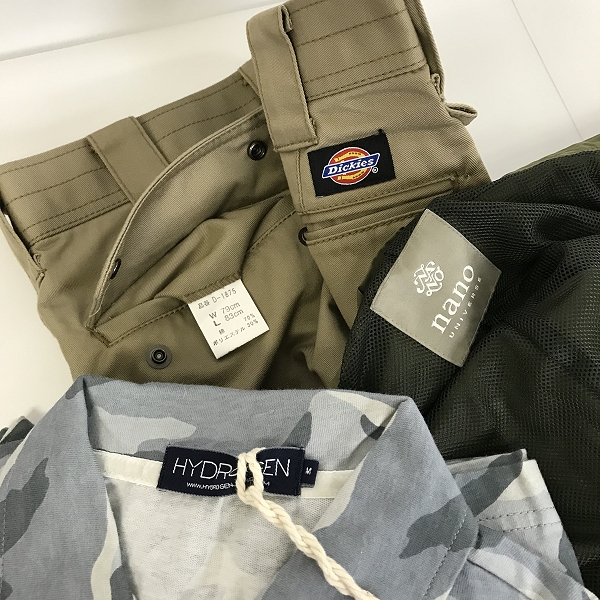 実際に弊社で買取させて頂いた【おまとめ品/未使用品含む】ハイドロゲン/ナノ・ユニバース/ディッキーズ 等 ポロシャツ/パンツ/ジップアップジャケット 他の画像 1枚目
